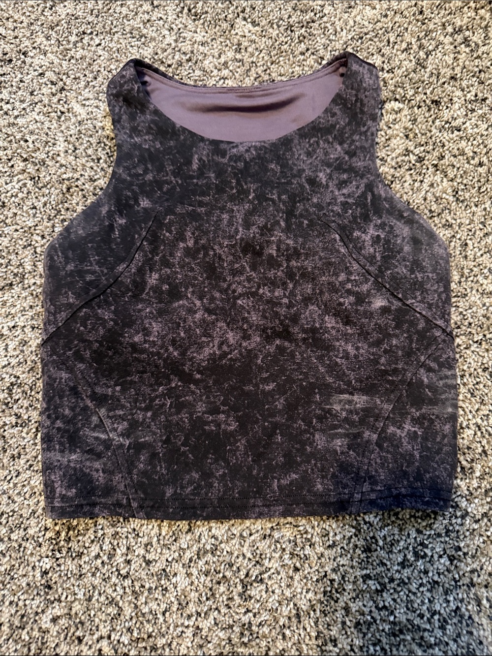 lululemon athletica Washed Black Cropped Tank